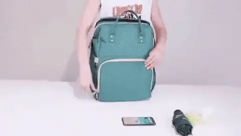Backpack Diaper Bag & Crib